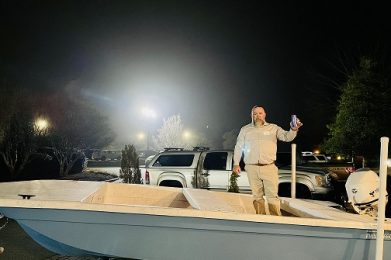 February 2022, East Carolina Banquet Boat Raffle, 2022 Rabco 16’ Buccaneer boat. Winner – Michael Harrell, Pinetops, NC.